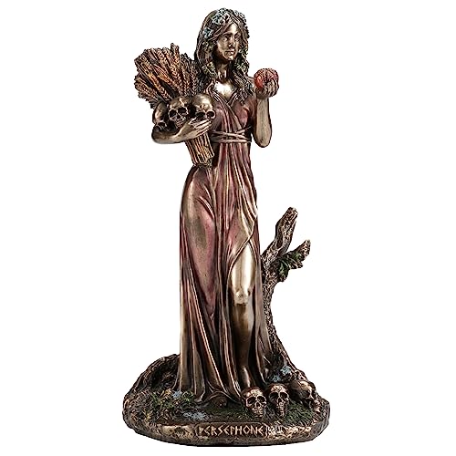 Veronese Design Persephone Griechische Göttin der Landwirtschaft, Kunstharz, 16,5 cm, Kaltguss-Bronze-Finish von Veronese Design