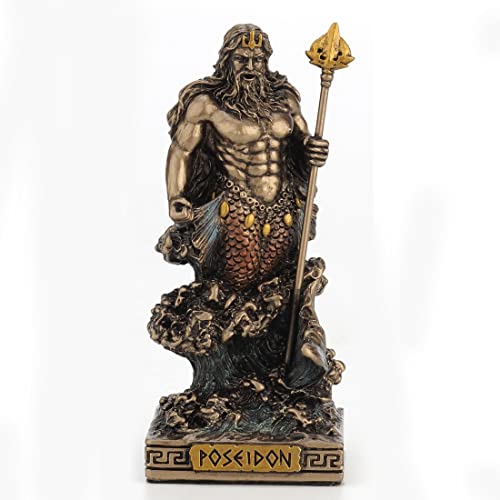 Veronese Design Poseidon Gott des Meeres Miniaturfigur von Veronese Design