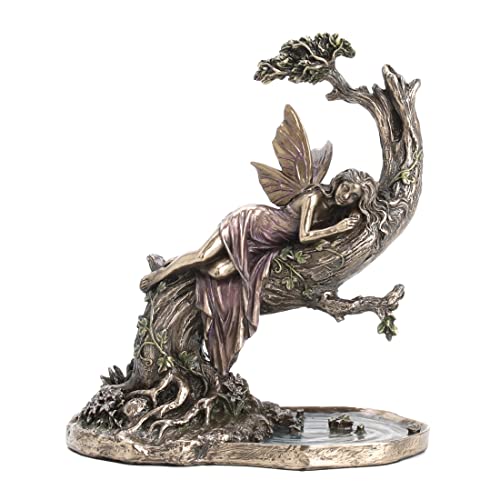Veronese Design Siesta Fee Statue aus kaltgegossenem Kunstharz, Antik-Bronze-Finish, 16,5 cm von Veronese Design