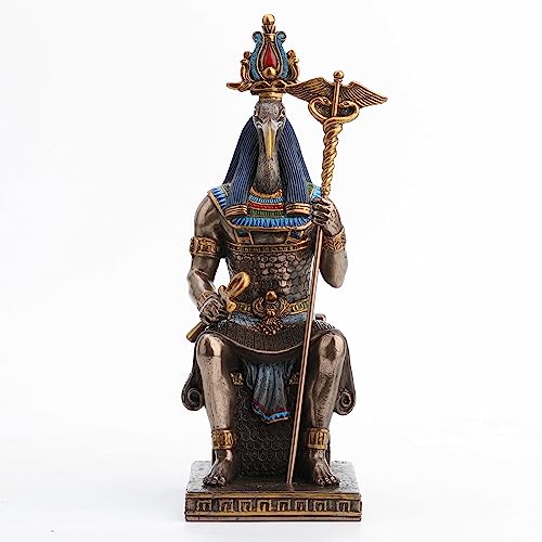 Veronese Design Thoth ägyptischer Gott der Weisheit, kaltgegossenes Harz, Brozne-Finish, Statue, Heimdekoration, 24 cm Veronese Design Thoth ägyptischer Gott der Weisheit, kaltgegossenes Harz, Brozne-Finish, Statue, Heimdekoration, 24 cm von Veronese Design