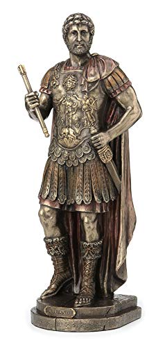 Veronese Design Statue römischer Kaiser Hadrian, bronzefarben von Veronese Design