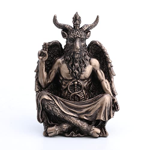 Veronese Design Statue von Baphomet, sitzend, Meditationspose, Kunstharz, handbemalt, 11,4 cm Veronese Design Statue von Baphomet, sitzend, Meditationspose, Kunstharz, handbemalt, 11,4 cm von Veronese Design