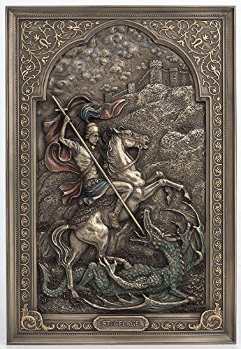 Veronese Design USI Wandschild mit englischsprachiger Aufschrift Saint George von Veronese Design