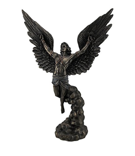Veronese Design Wise Unic Flight of Icarus Statue aus kaltgegossener Bronze, griechische Mythologie von Veronese Design