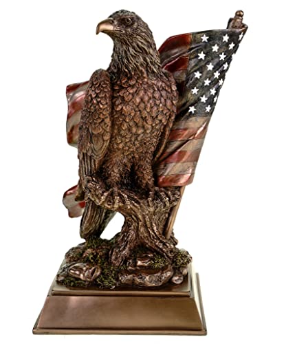 Veronese Weißkopfseeadler mit US Flagge Adler Freiheitsstatue Statue of Liberty Figur Skulptur von Veronese