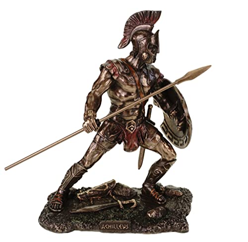 Unbekannt Unbekannte Figur des griechischen Kriegers Achille, Troja, bronzierte Skulptur Hektor von Veronese by Joh. Vogler GmbH