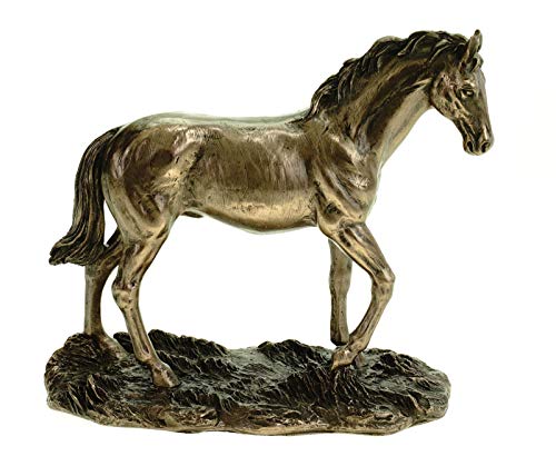 Veronese 708-6066 Figur Pferd Steht auf Wiese 14 cm Gaul Hengst von Veronese by Joh. Vogler GmbH
