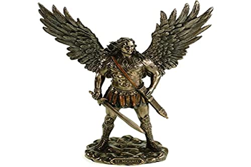 Veronese 708-7496 Erzengel Michael mit Schwert bronziert Skulptur Statue Figur Engel Angel Figurine von Veronese by Joh. Vogler GmbH