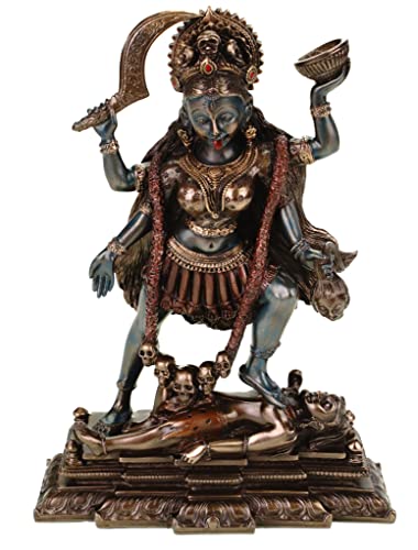 Veronese 708-7535 Figur Kali Indische Göttin des Todes Shiva bronziert Skulptur 20 cm von Veronese by Joh. Vogler GmbH