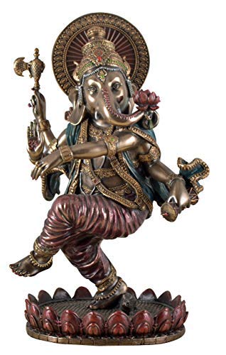 Veronese Figur Indischer Elefantengott Ganesha Tanzt Statue Skulptur bronziert von Veronese by Joh. Vogler GmbH