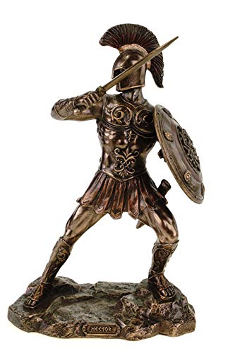 Veronese Figur des Hektor 24 cm bronziert handbemalt Troja Griechenland Achilles von Veronese