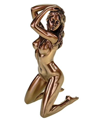 Veronese by Joh. Vogler GmbH Weiblicher Akt Harmonie Frau kniet Arme am Kopf bronziert Figur Skulptur von Veronese