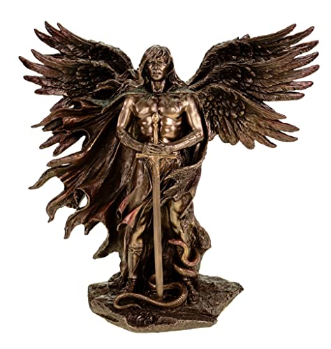 Veronese by Joh. Vogler Erzengel Metatron mit 6 Flügeln bronziert/col. Figur Skulptur 2013 von Veronese