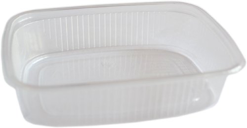250 Stück Verpackungsbecher"GO" 125ml eckig pp transparent mit Deckel von Verpackung To Go / Außer Haus