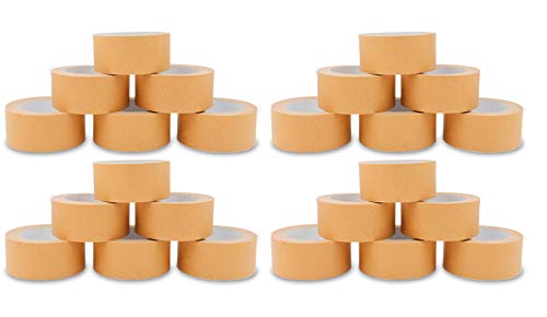 Papierklebeband Papierband mit Naturkautschukkleber 50mm braun (24 Rollen) von Hafeehoo
