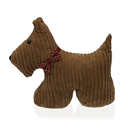 VERSA Hunde-Türhalter, dekorativer Türstopper, Maße (H x L x B) 28 x 32 x 12 cm, braun von Versa