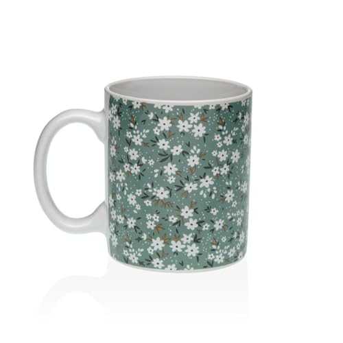 Versa Bellis Tasse, Grün, Porzellan von Versa