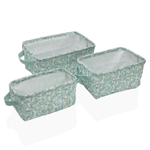 Versa Bellis Textilkörbe Set 18 x 14 x 28 cm 28 x 18 x 14 cm Versa Bellis Textilkörbe Set 18 x 14 x 28 cm 28 x 18 x 14 cm von Versa