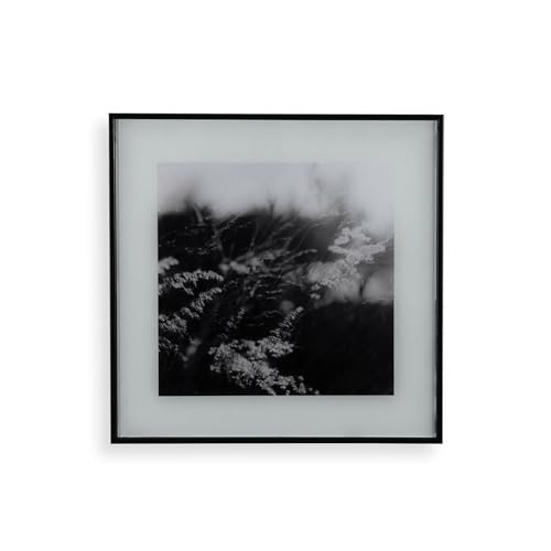 Versa Bild weiß schwarz Glas 2 x 30 x 30 cm von Versa