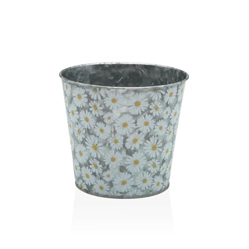 Versa Blumentopf Blumen Metall Minimalist 13 x 12 x 13 cm von Versa