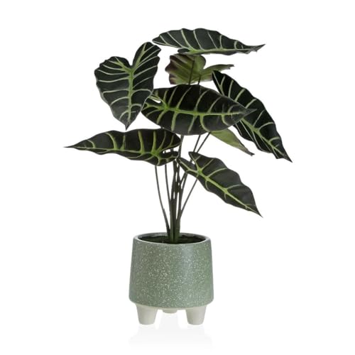 Versa Dekorative Pflanze Metall Keramik Polystyrol Kunststoff 30 x 46 x 34 cm von Versa