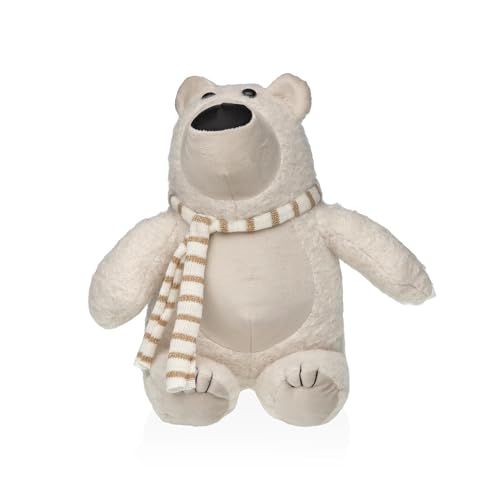 Versa Eisbär-Türhalter, Maße (H x L x B) 21 x 18 x 24 cm, Farbe Braun von Versa