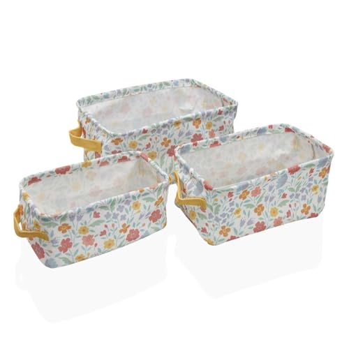 Versa Flandern Textilkörbe Set 18 x 14 x 28 cm 28 x 18 x 14 cm von Versa