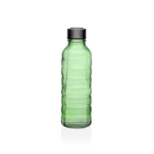 Versa Flasche 500 ml Grün Glas Aluminium 7 x 22,7 x 7 cm von Versa