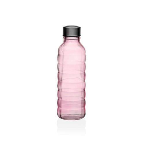 Versa Flasche 500 ml Rosa Glas Aluminium 7 x 22,7 x 7 cm von Versa