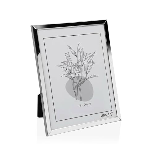 Versa Minimalistischer Bilderrahmen, Metall, silberfarben, 1 x 20,5 x 15,5 cm Versa Minimalistischer Bilderrahmen, Metall, silberfarben, 1 x 20,5 x 15,5 cm von Versa