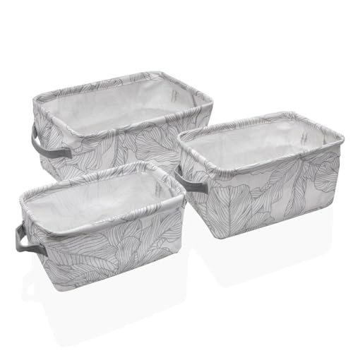 Versa Palmenkorb Set Textil 18 x 14 x 28 cm 28 x 18 x 14 cm von Versa