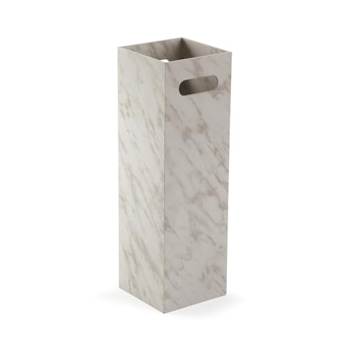 Versa Schirmständer in Marmoroptik, moderner Stil, 48 x 15 x 15 cm, MDF-Holz, weiß mit grauen Adern Versa Schirmständer in Marmoroptik, moderner Stil, 48 x 15 x 15 cm, MDF-Holz, weiß mit grauen Adern von Versa