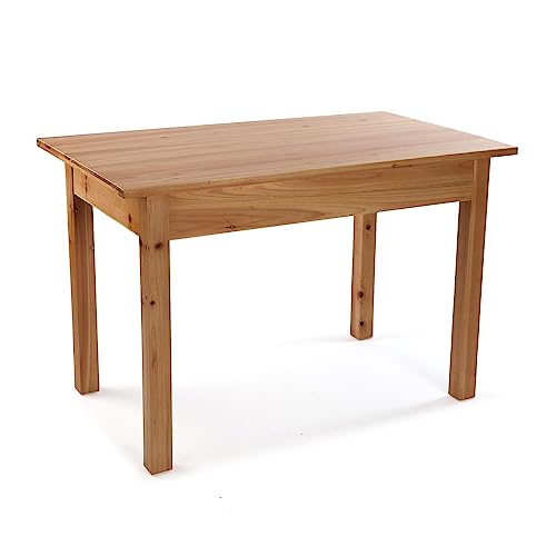 Versa Sparrow Esstisch für Küche, Terrasse, Garten oder Esszimmer, Maßnahmen (H x L x B) 80 x 70 x 120 cm, Holz, Farbe: Braun von Versa