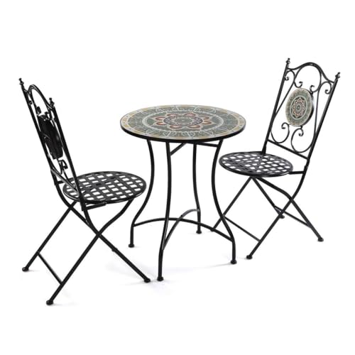 Versa Tisch Set mit 2 Stühlen Baffin 60 x 71 x 60 cm von Versa