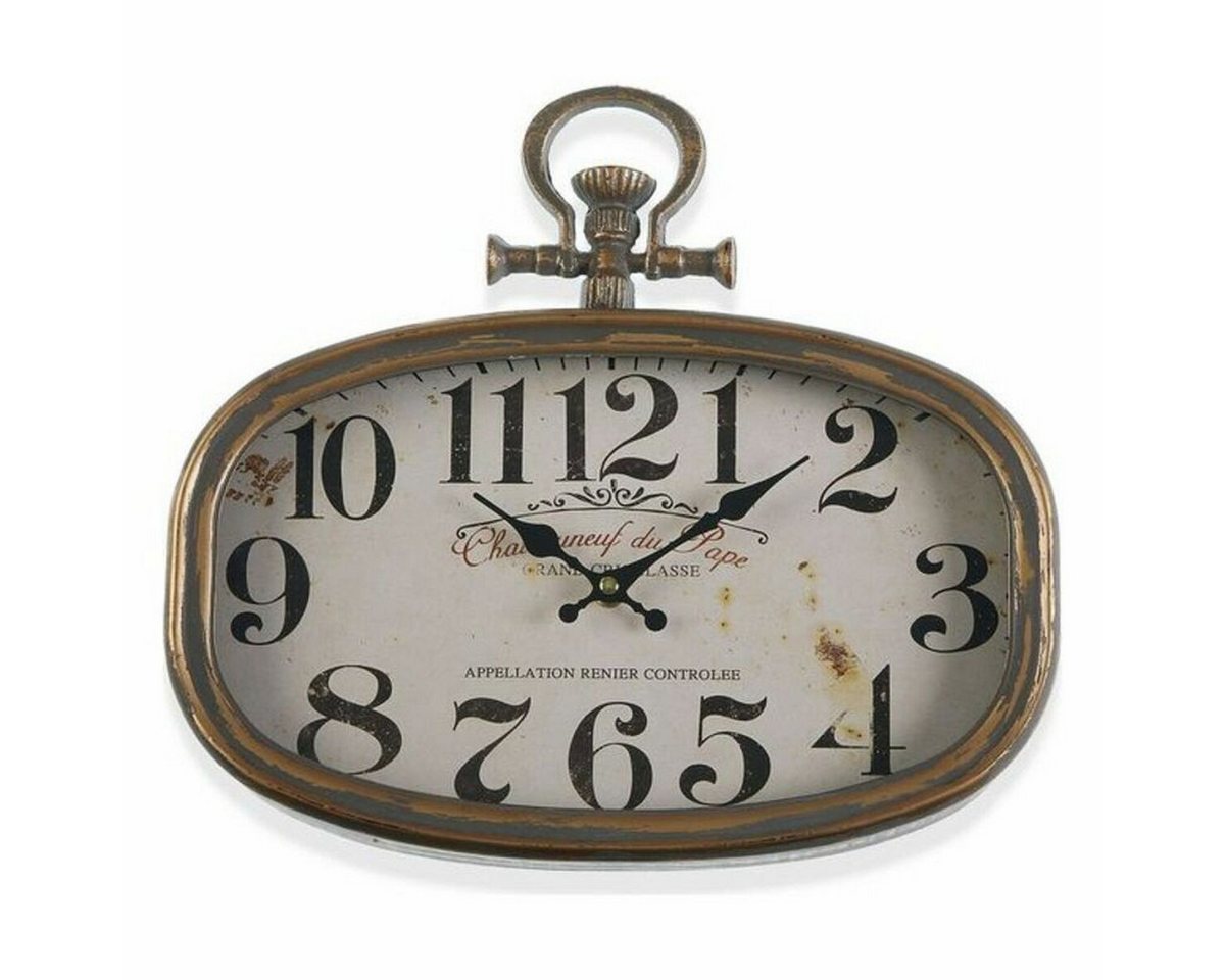 Versa Wanduhr (Wanduhr Versa Chateau Metall (35 x 6 x 32,5 cm) von Versa