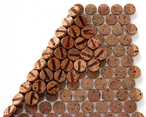 Kork Mosaik Fliesen Bodenbelag Wandbelag 30cm x 30 cm Stärke 6mm massiv Kork Platten, Indoor und Outdoor (2. Wahl) von VersaCork