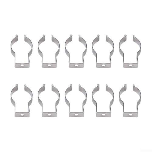10 Stück robuste Werkzeug-Clips aus robustem 304 Edelstahl für die Organisation von Werkzeugen in Garagen und Arbeitsbereichen (25 mm) von VersaGenius