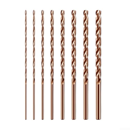 200 mm Hochgeschwindigkeitsstahlbohrer mit M35 Kobalt für Metall, Holz, Edelstahl, Split-Punkt-Design für schnelles und präzises Bohren (5,5 mm) von VersaGenius