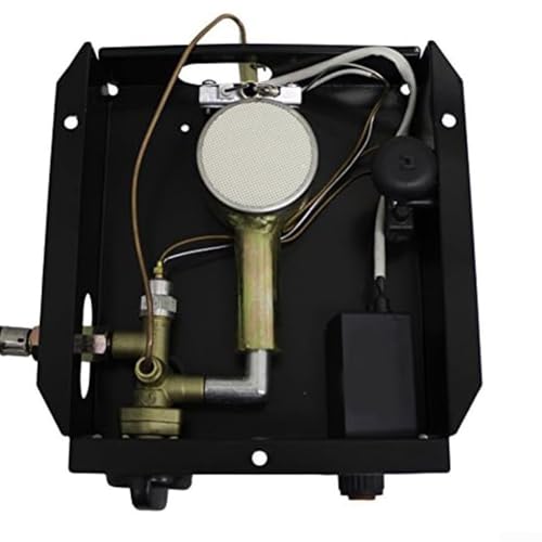 47000 BTU Outdoor-Terrassenheizungs-Brenner-Modul-Ersatz-Set mit Steuerung, Metallkonstruktion, Bodenmontage (3 Löcher) von VersaGenius