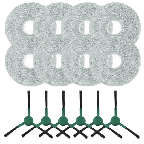 6 Bürsten 8 Tücher Seitenbürste Wischtuch Kit für Roomba Plus 405 505 für Combo Ersatzteile Reinigung Zubehör Set von VersaGenius