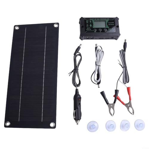 600 W für Solarmodul-Kit mit 100 A MPPT Ladegerät-Controller für den tragbaren Einsatz in Autos, Wohnmobilen, für Wohnwagen, monokristallin für Solarenergie von VersaGenius