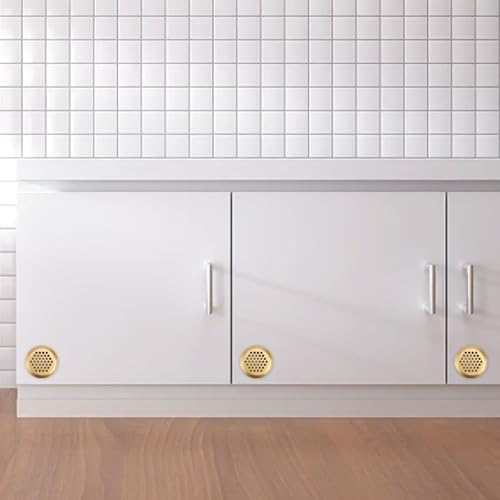 Doppelseitige Entlüftungsabdeckung für Schuhschrank und Kleiderschrank, Edelstahl-Lüftungsgitter, unterstützt effiziente Belüftung und saubere Luft (20 Stück) von VersaGenius
