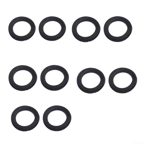 Essential Accessory Ersatz-O-Ringe aus Gummi für Sternverschlüsse, 20 Unterlegscheiben (10 Stück flach) von VersaGenius
