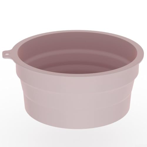 Faltbare Silikon-Eisschale mit integrierter Eiswürfelform für Gesichtsbehandlung und Getränkekühlung, kompakt und praktisch für den täglichen Gebrauch (Rosa) von VersaGenius