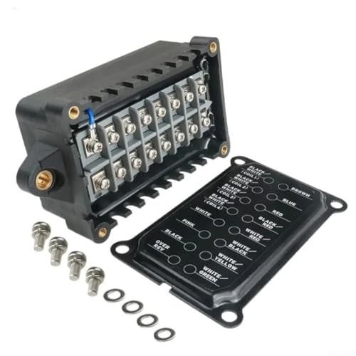 Für CDI Unit Power Pack 6E5-85540-12 ABS Zündmodul kompatibel für Außenborder 2-Takt V4 115HP 130HP 115ETLG L130ETXF C115 130ET 1984-1996 Ersatz mit Schrauben Unterlegscheiben von VersaGenius