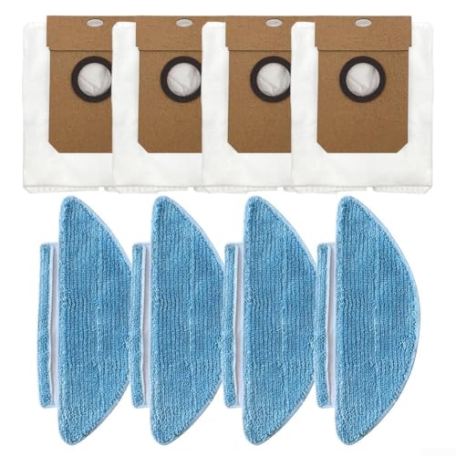 Kehrmaschine Staubbeutel Wischtuch Lappen Ersatz für Lubluelu SL60D SL61 SD80 Staubsauger, Kanisterbeutel, Wischtuch-Reinigungswerkzeug-Set, Ersatzteile (A) von VersaGenius