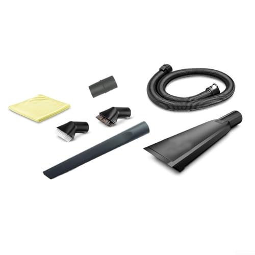 Komplettes Autoinnenreinigungsset mit mehreren Düsen und Mikrofasertuch für Kärcher 2 863304 0 Staubsauger Entwickelt für effiziente Staubentfernung (7-teiliges Set) von VersaGenius