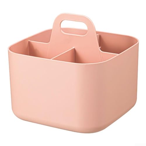 Korb-Organizer mit Griff für effektive Organisation in Zuhause und Büro (Rosa) von VersaGenius