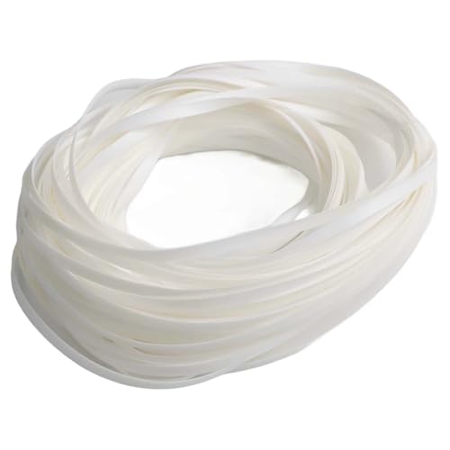 Kunststoff-Rattan-Reparatur-Set, flach, 36,6 m, Rolle für Terrassenmöbel, Reparatur und Restaurierung, resistent gegen Abblättern, Risse und Verblassen (weiß) von VersaGenius