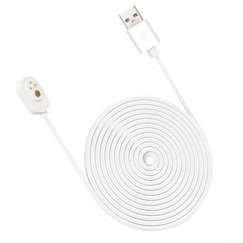 Magnetisches Ladekabel für Arlo Pro 5S 2K, Pro 4, Pro 3, für Ultra 2, für Ultra, Go2 5 2810 4m PET Weiß für nahtlose Sicherheitsüberwachung (10m) von VersaGenius